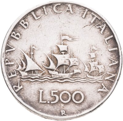 купить Италия 500 лир 1966