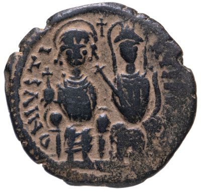 Купить Византийская империя, Юстин II, 565-578 годы, фоллис. М.Д. Никомедия