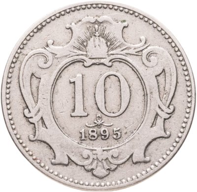 купить Австрия 10 геллеров (heller) 1895