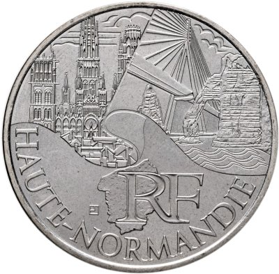купить Франция 10 евро 2011 "Регионы Франции - Верхняя Нормандия"