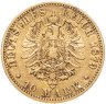 Купить Германская Империя 10 марок (mark) 1879 знак монетного двора: "A" - Берлин с портретом Императора Вильгельма