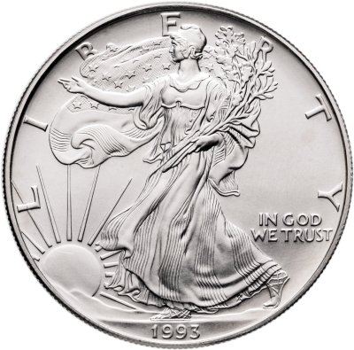 купить США 1 доллар (dollar) 1993 Американский серебряный орёл Без отметки монетного двора