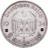 Купить Германия (Третий Рейх) 2 рейхсмарки 1934 "1 год нацистскому режиму, Гарнизонная церковь в Потсдаме"