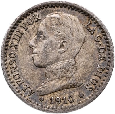 купить Испания 50 сентимо (centimos) 1910