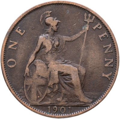 купить Великобритания 1 пенни (penny) 1901