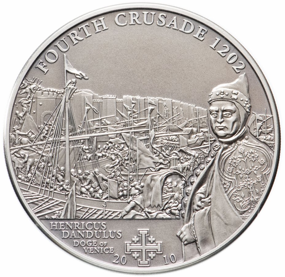 купить Острова Кука 5 долларов 2010 "Четвертый крестовый поход", с сертификатом