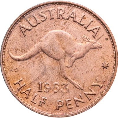купить Австралия 1/2 пенни (penny) 1963