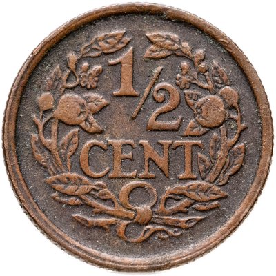 купить Нидерланды 1/2 цента (cent) 1916
