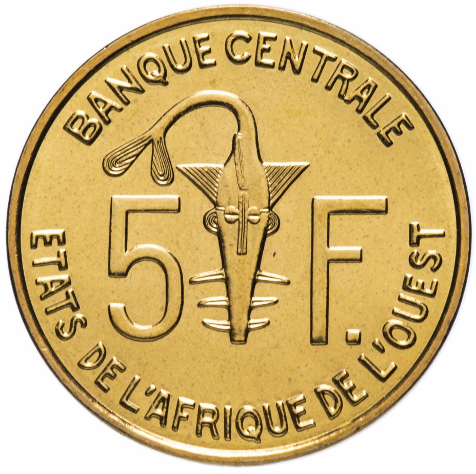 купить Западная Африка (BCEAO) 5 франков (francs) 2012