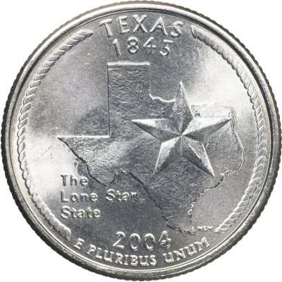 купить США 25 центов [Квотер] 2004 P [KM#357] "Техас"
