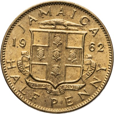 купить Ямайка 1/2 пенни (half penny) 1962
