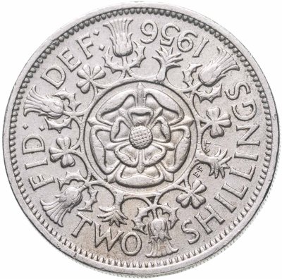 купить Великобритания 2 шиллинга (флорин) 1956