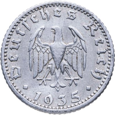 купить Германия, Третий рейх 50 рейхспфеннигов 1935 "Е"
