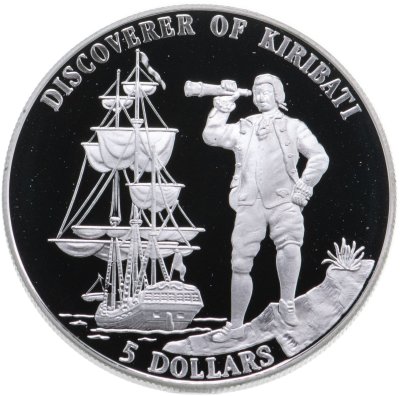 купить Кирибати 5 долларов (dollars) 1996 "Первооткрыватель Кирибати"