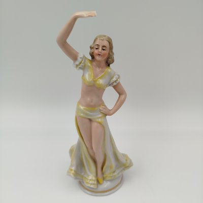 купить Статуэтка "Танцовщица в желтом платье", фарфор, роспись, Fasold & Stauch Bock Wallendorf, Германия, 1960-1972 гг.