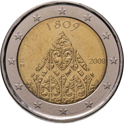 купить Финляндия 2 евро 2009 "200 лет автономии Финляндии и учреждения центральных правительственных учреждений"
