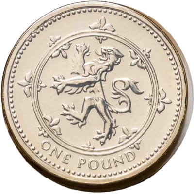 купить Великобритания 1 фунт (pound) 1999 Герб Шотландии в буклете