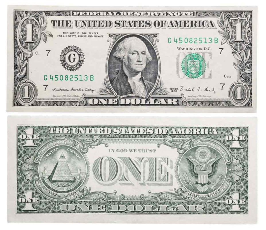 Купить США 1 доллар 1988 (Pick 480а) G-Чикаго