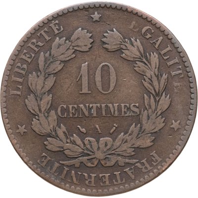 купить Франция 10 сантимов (centimes) 1891