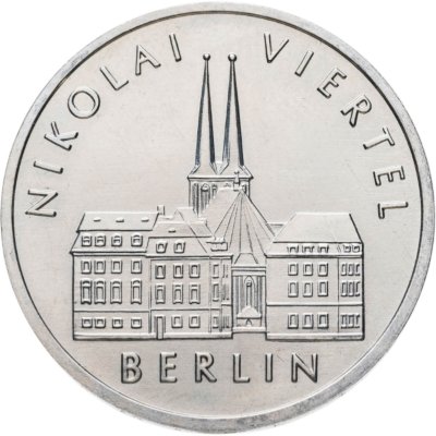 купить Германия (ГДР) 5 марок 1987 "750 лет Берлину – Квартал Николаи"