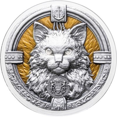 купить Габон 2000 франков CFA 2025 "Корабельный кот" в футляре
