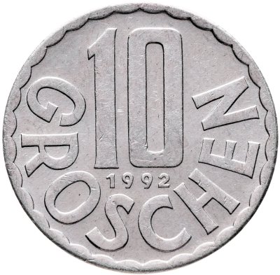 купить Австрия 10 грошей (groschen) 1992