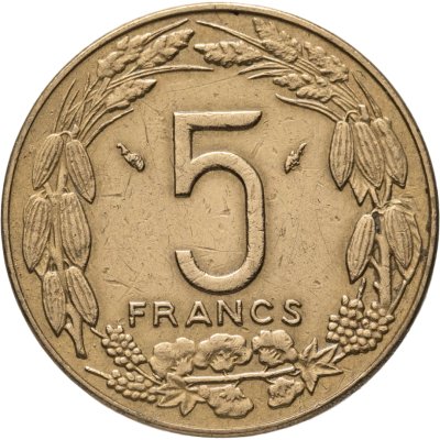 купить Центральная Африка (BEAC) 5 франков (francs) 1975