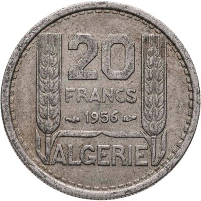 купить Алжир 20 франков (francs) 1956