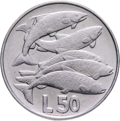 купить Сан-Марино 50 лир 1975 "Любовь у животных"