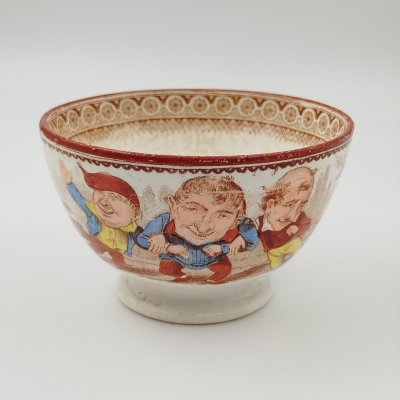 купить Салатник (пиала) с шуточным рисунком Societe Ceramique Maestricht, фаянс, деколь, Нидерланды, 1900-1940 гг.