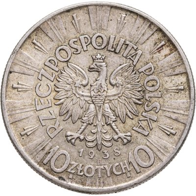 купить Польша 10 злотых (zlotych) 1938