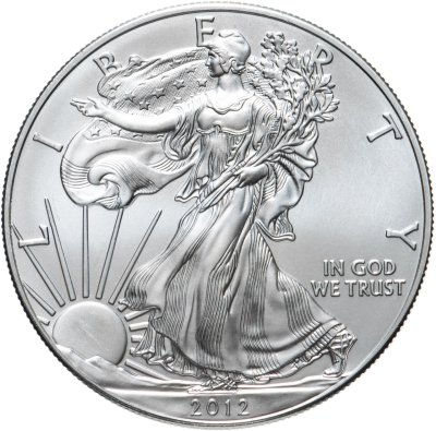 купить США 1 доллар (dollar) 2012 UNC "Американский серебряный орёл - шагающая свобода"