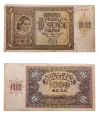 купить Хорватия 1000 кун 1941