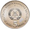 Купить Германия (ГДР) 5 марок 1987 "750 лет Берлину – Александрплац"