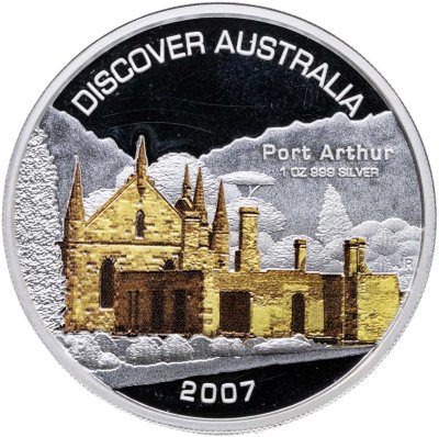 купить Австралия 1 доллар 2007 Proof "Откройте Австралию - Порт-Артур"
