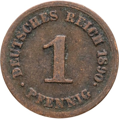 купить Германия 1 пфенниг (pfennig) 1890 F