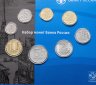 Купить Официальный годовой набор монет ГОЗНАК 2024 СПМД из 8-ми монет в буклете, разновидность - штемпель СПМД приподнят на 1 рубле