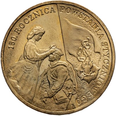 купить Польша 2 злотых (zlote) 2013 "150 лет Январскому восстанию"