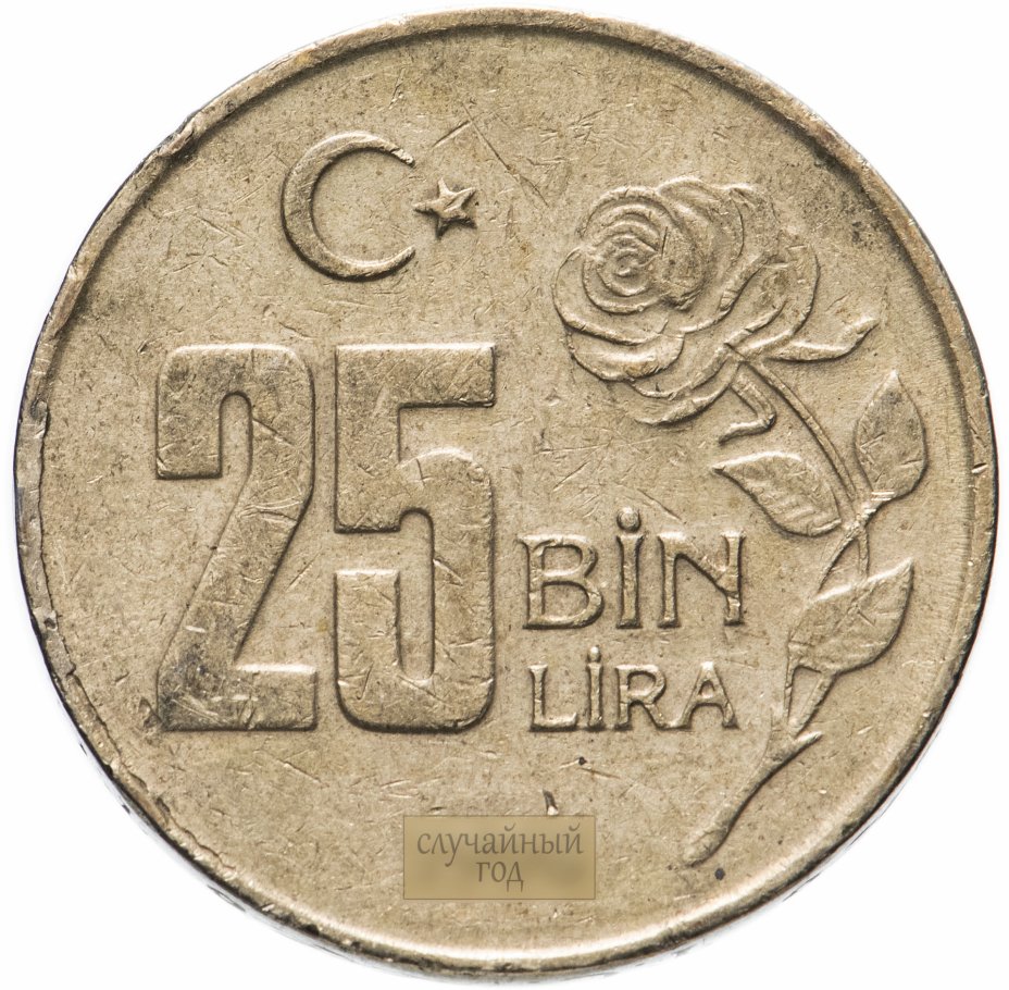 купить Турция 25000 лир (25 bin lira) 1995-2000, случайная дата