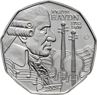 купить Австрия 5 евро 2009 "Йозеф Гайдн"