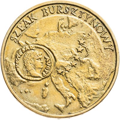 купить Польша 2 злотых 2001 "Янтарный путь"