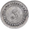 Купить Стрейтс Сетлментс 5 центов (cents) 1901