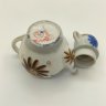 Купить Чайник миниатюрный с цветочным декором (Олимпиада-80), фарфор, роспись, золочение, Кисловодская фабрика сувениров, СССР, 1970-1980 гг.
