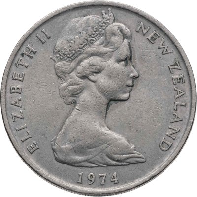 купить Новая Зеландия 20 центов (cents) 1974