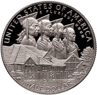 купить США 50 центов (1/2 доллара, half dollar) 2017 S 100 лет организации "Boys Town" знак монетного двора: "S" - Сан-Франциско