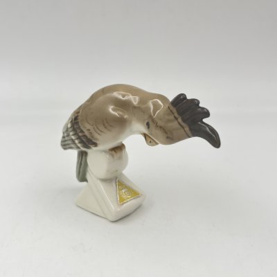 купить Статуэтка "Попугай какаду", фарфор, роспись, Royal Dux, Чехия, 1990-2000 гг.