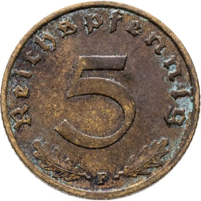 купить Германия (Третий рейх) 5 рейхспфеннигов (reichspfennig) 1938
