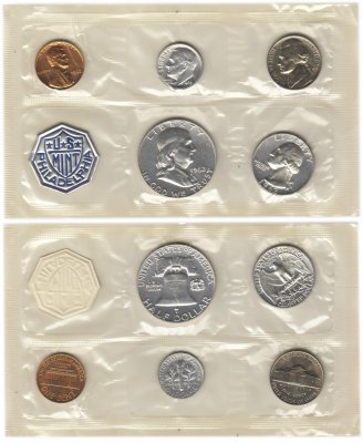 Купить США годовой набор 1962 P (5 монет+жетон)