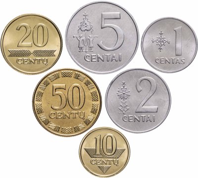 купить Литва набор из 6 монет 1991-2010