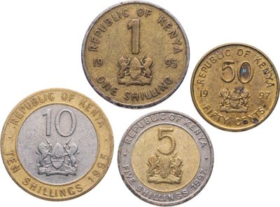 купить Кения набор монет 1994-1998 2-й президент Кении - Дэниэл Торойтич арап Мои (4 штуки)